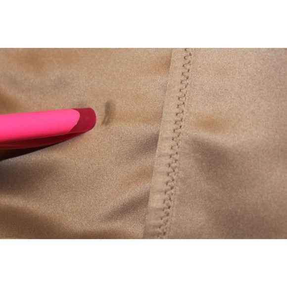 Simply Vera Vera Wang Evening Coat tan size medium buttons and waist belt - Picture 5 of 10